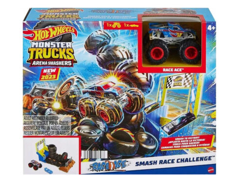 HOT WHEELS Monster Trucks Arena Smashers Race Challenge Pista per 4×4