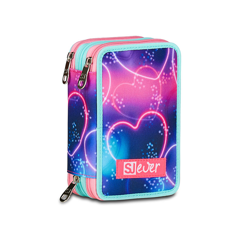 SEVEN SJ Ever Astuccio 3 Zip Multiheart Girl