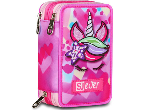 SEVEN SJ Ever Astuccio 3 Zip Unicornside Girl