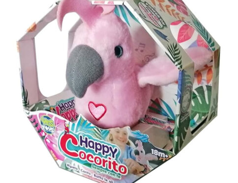 YES TOYS Pappagallo Rosa Parlante Interattivo