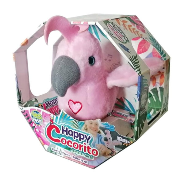 YES TOYS Pappagallo Rosa Parlante Interattivo