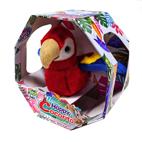 YES TOYS Pappagallo Rosso Parlante Interattivo