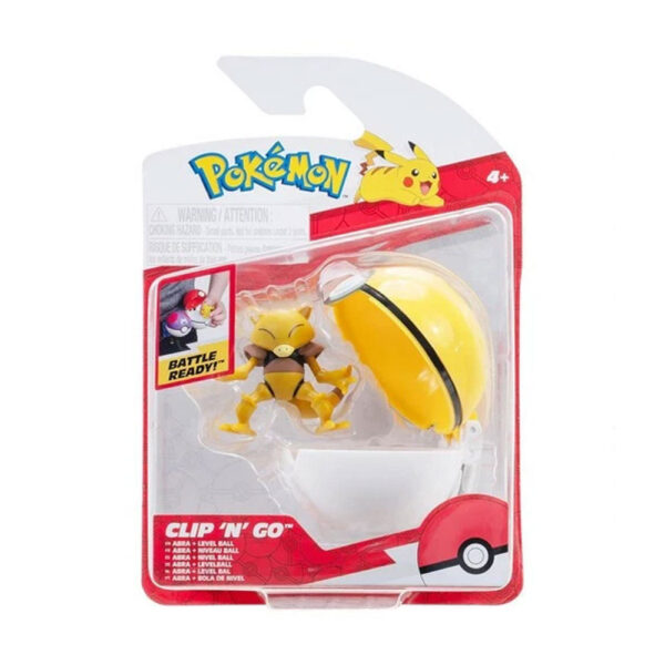 JAZWAREZ Pokemon Clip n Go | Abra e Poke Ball