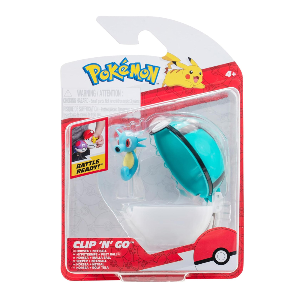 JAZWAREZ Pokemon Clip n Go | Horsea e Poke Ball