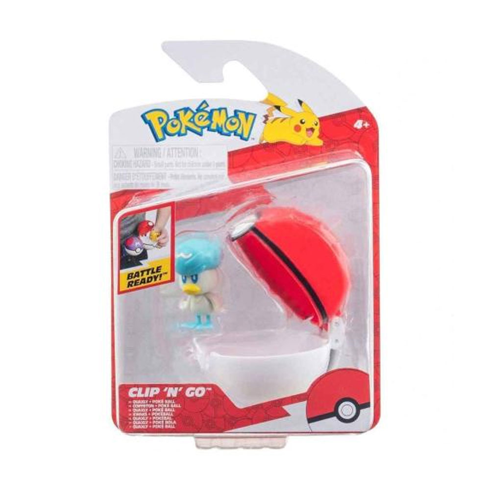 JAZWAREZ Pokemon Clip n Go | Quaxly e Poke Ball