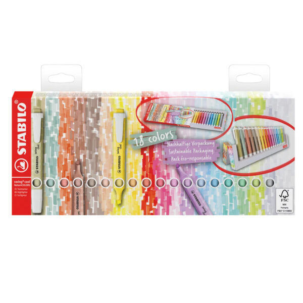 STABILO Set 18 evidenziatori Swing Cool