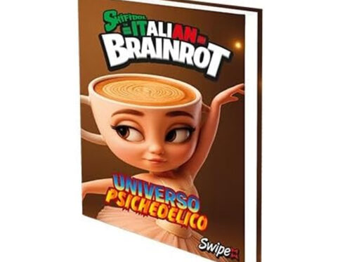 SWIPE Italian Brainrot Diario 12 Mesi 416 Pagine con 2 Card da Collezione | Ballerina Cappuccina