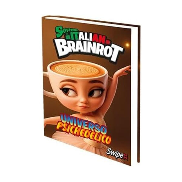 SWIPE Italian Brainrot Diario 12 Mesi 416 Pagine con 2 Card da Collezione | Ballerina Cappuccina