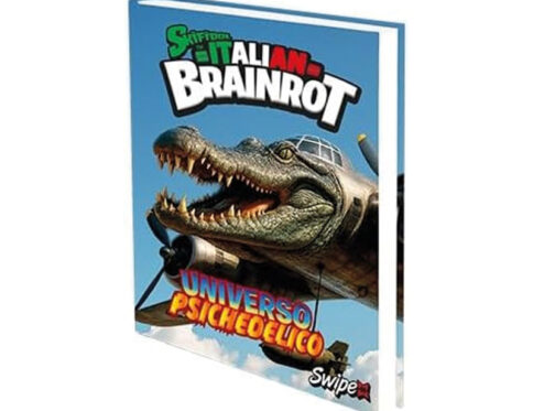 SWIPE Italian Brainrot Diario 12 Mesi 416 Pagine con 2 Card da Collezione | Bombardiro Croccodillo