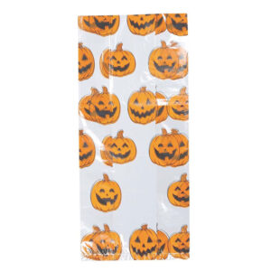Confezione-20-Sacchetti-Porta-Caramelle-Halloween-con-Zucche-28x13-cm