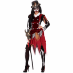 Costume Halloween Donna Sacerdotessa Vodoo Messicana