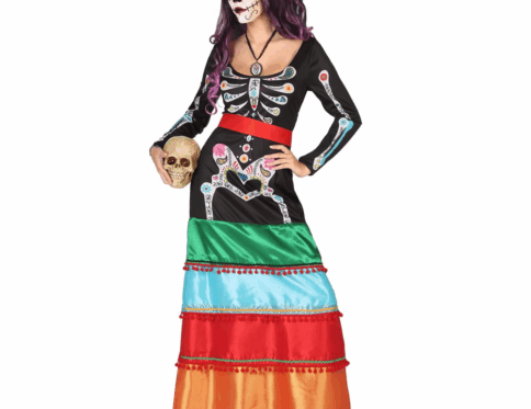 Costume Halloween Donna Scheletro Messicano