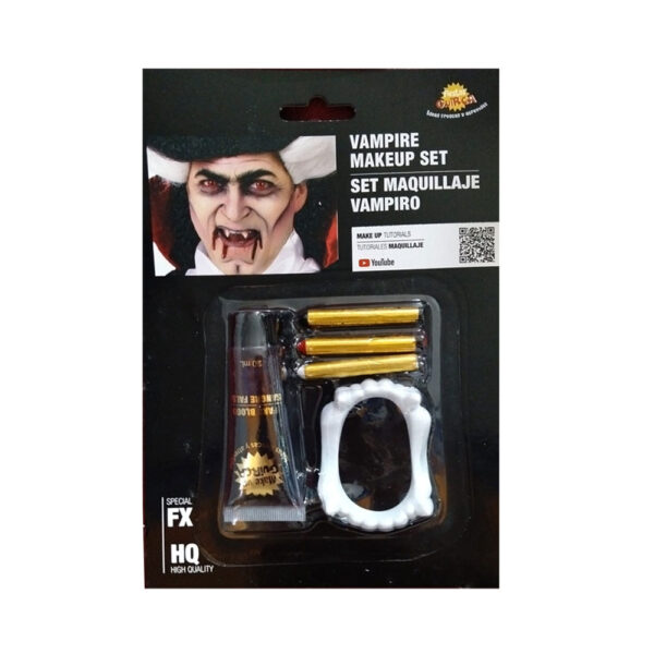 Set Makeup + Denti in Plastica da Vampiro
