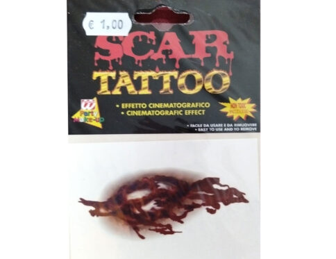 Cicatrice Finta Effetto Cinematografico – Accessorio Trucco Halloween e Cosplay