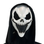 CARNIVAL TOYS Maschera Halloween Teschio con Cappuccio