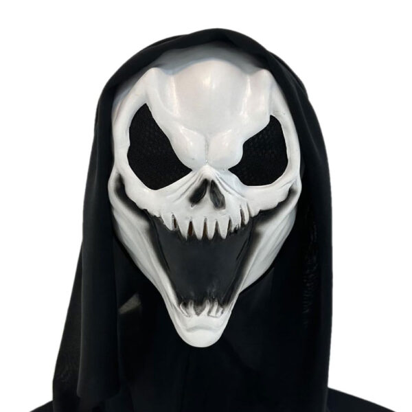 CARNIVAL TOYS Maschera Halloween Teschio con Cappuccio