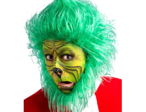 Parrucca e Barba Verde in stile il Grinch