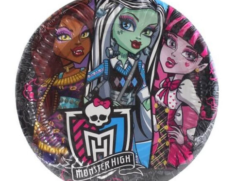 Set da 5 Piatti Halloween Monster High 20.5 cm