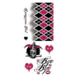 Tatuaggi Temporanei Ragazza Giullare Malefica 30×14 cm