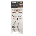 Tatuaggi Temporanei Teschio Messicano 30×14 cm