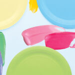 Piatti Color Party 42 Colorazioni Pastello 24cm x15 Pz