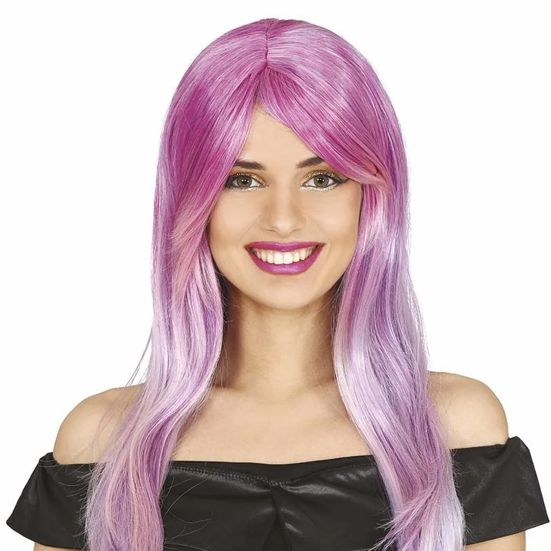 Parrucca Lilla Lucida Cosplay Fantasy