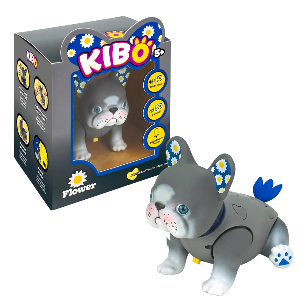 ROCCO GIOCATTOLI Kibo Bulldog Francese Interattivo Flower