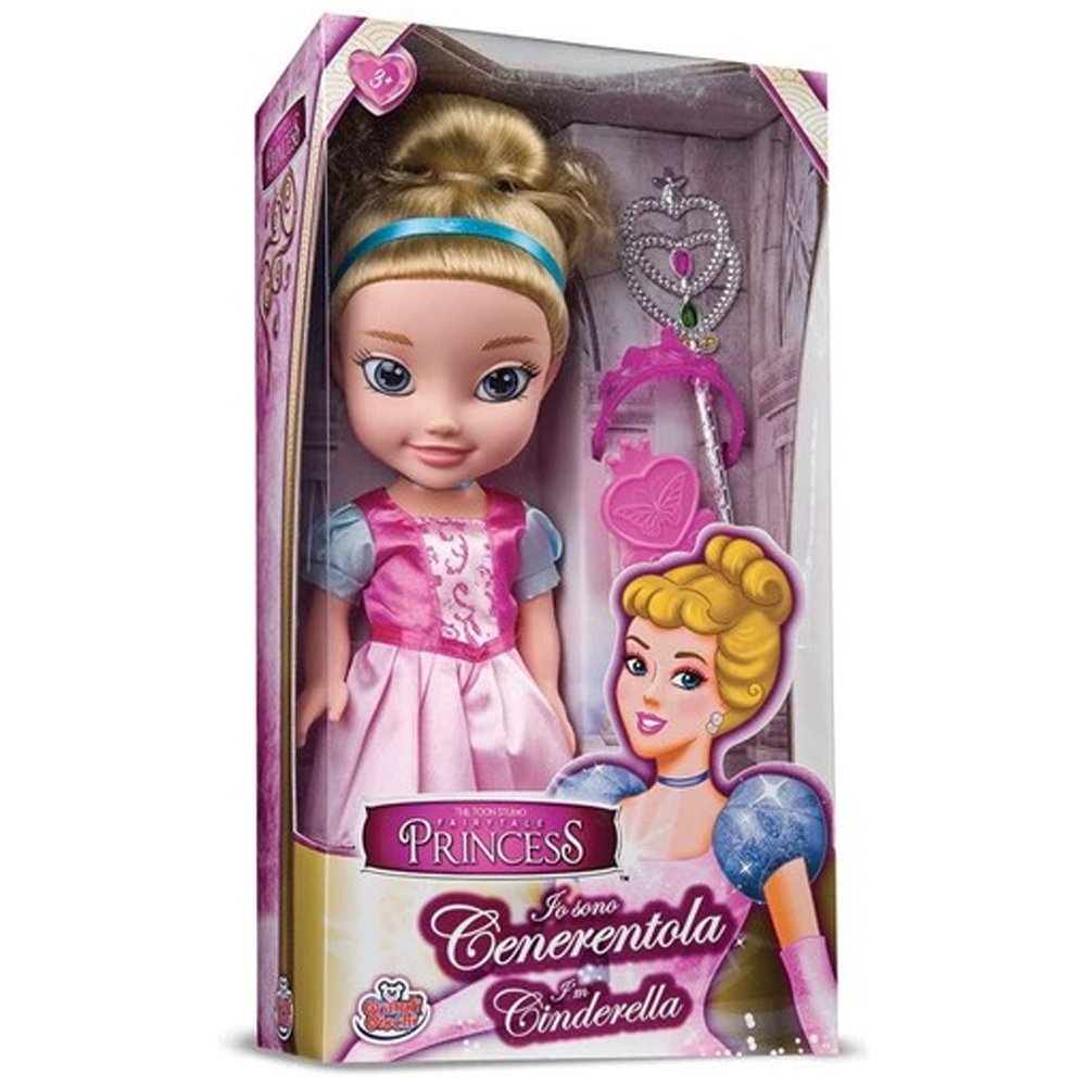 GRANDI GIOCHI Classic Princess Bambola Cenerentola 25cm