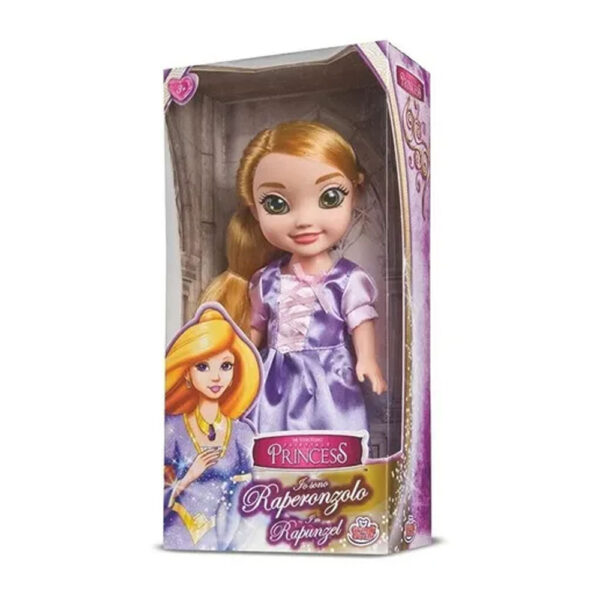 GRANDI GIOCHI Classic Princess Bambola Raperonzolo 25cm