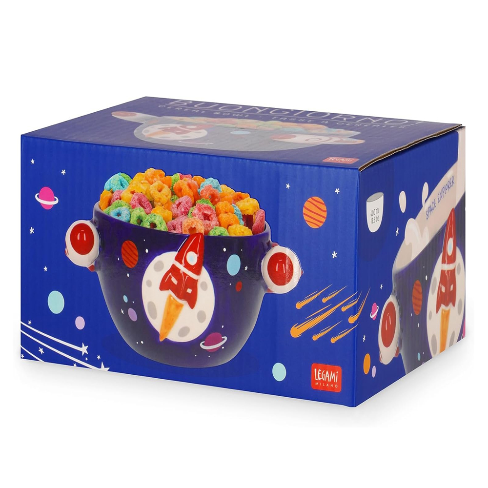 LEGAMI Tazza in Gres per Colazione Space 12×9 400ml