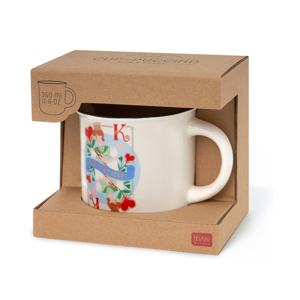 LEGAMI Tazza Cuppuccino CAffè The in Porcellana King Diametro 10 cm 350 ml