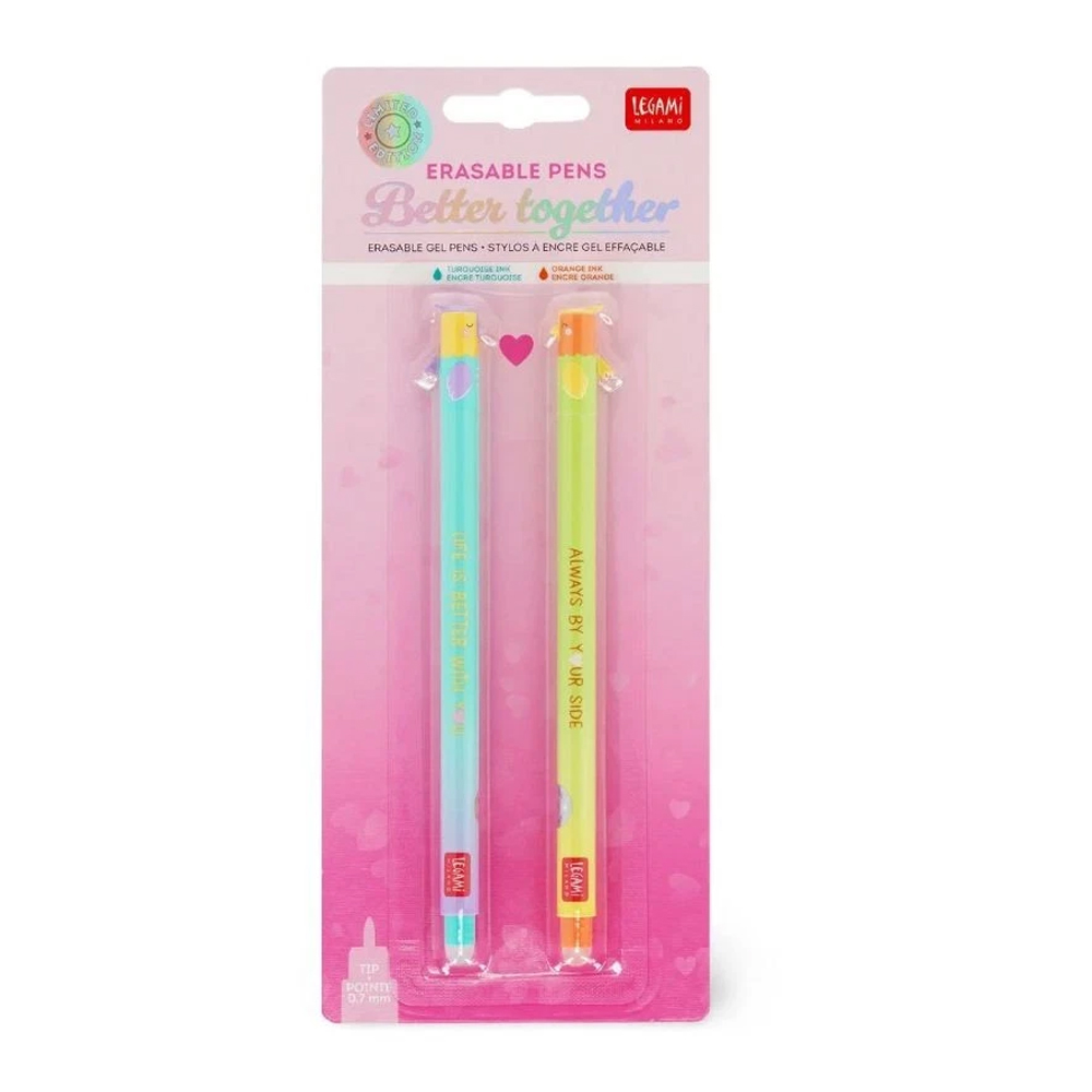 LEGAMI Set di 2 Penne Gel Cancellabili – Better Together – Edizione Speciale San Valentino 2026