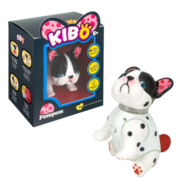 ROCCO GIOCATTOLI Kibo Bulldog Francese Interattivo Pompom