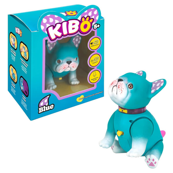 ROCCO GIOCATTOLI Kibo Bulldog Francese Interattivo Blue