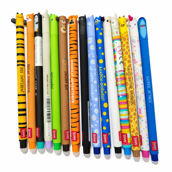 LEGAMI Mega Set 15 Penne Cancellabili Gel, Inchiostro Termosensibile | Tratto 0.7mm