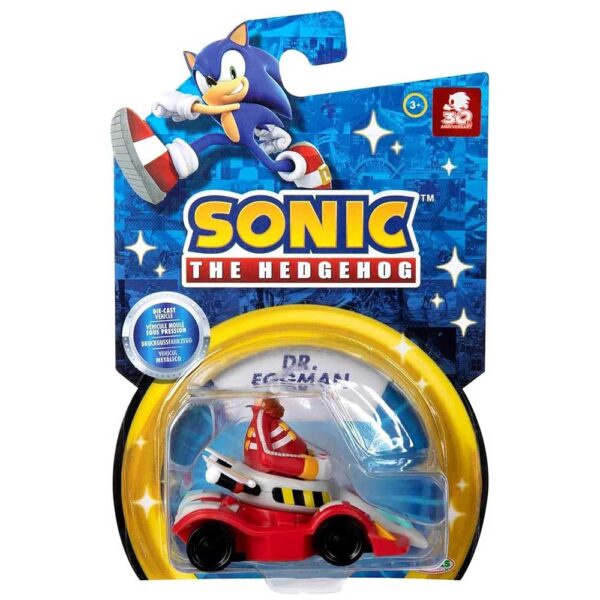 JAKKS PACIFIC Sonic The Hedgehog Die-Cast Racer – Scala 1:64 | Dr. Eggman