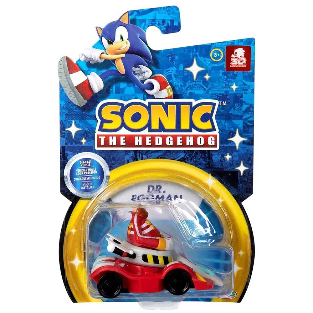 JAKKS PACIFIC Sonic The Hedgehog Die-Cast Racer – Scala 1:64 | Dr. Eggman