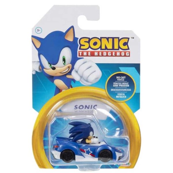 JAKKS PACIFIC Sonic The Hedgehog Die-Cast Racer – Scala 1:64 | Sonic
