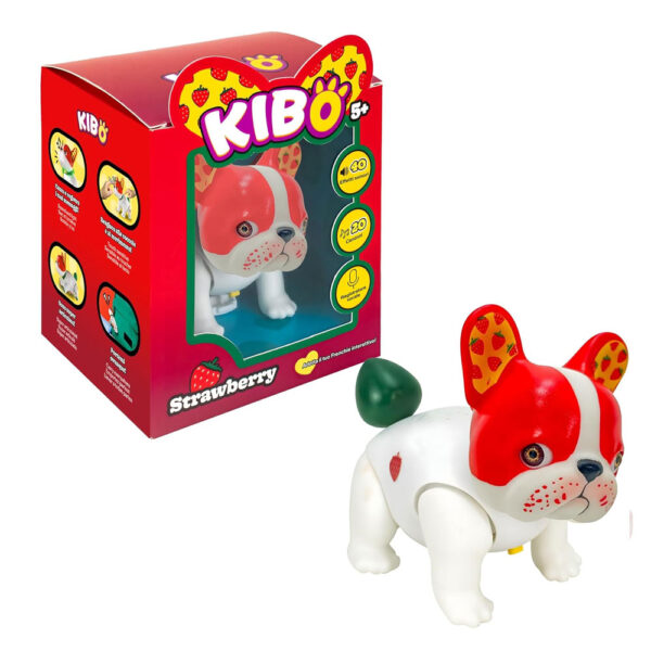 ROCCO GIOCATTOLI Kibo Bulldog Francese Interattivo Strawberry