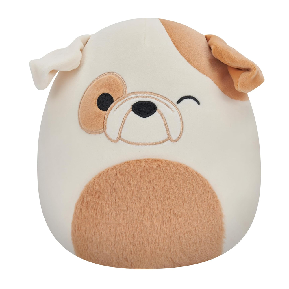 KELLYTOY Squishmallows Peluche 19cm Brock Le Bulldog