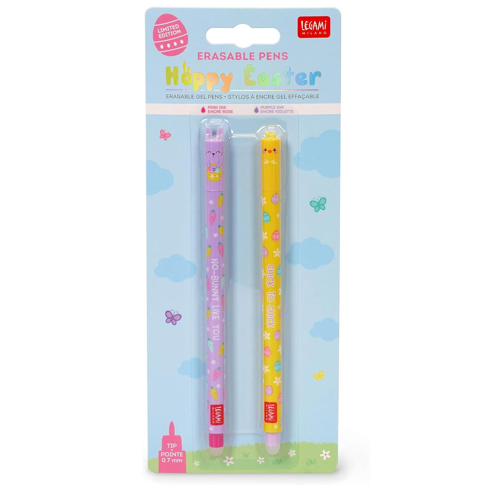 LEGAMI-Set-di-2-Penne-Gel-Cancellabili---Hoppy-Easter---Edizione-Speciale-Pasqua
