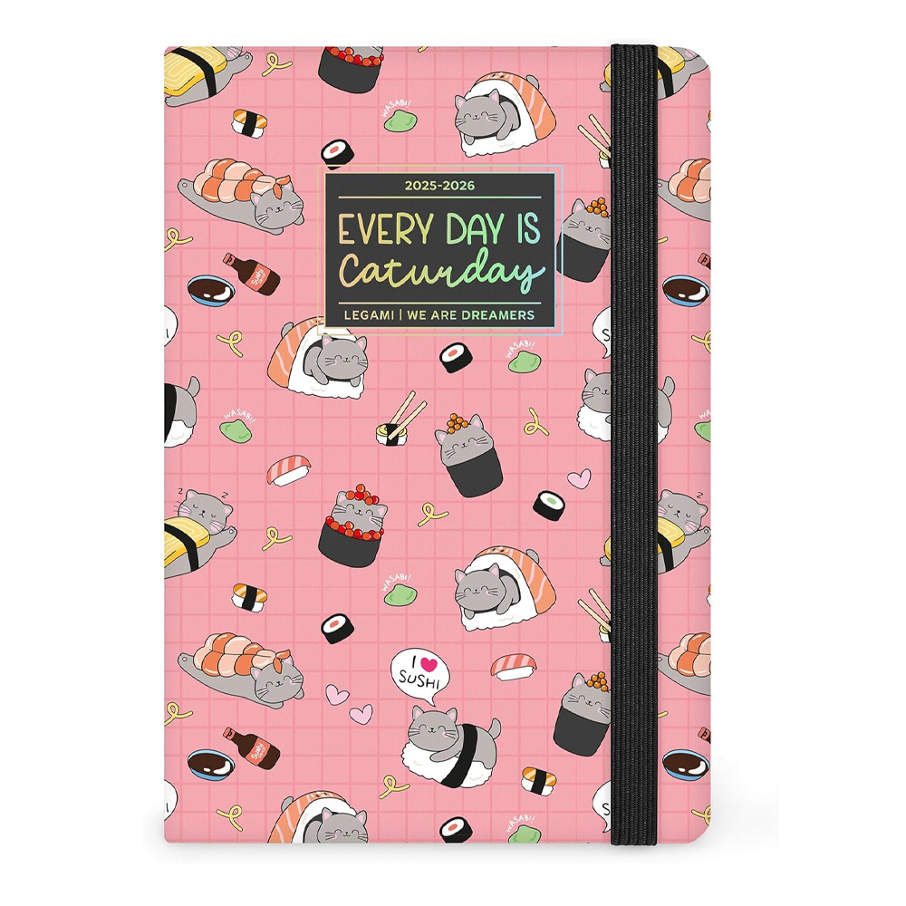 Legami---Agenda-Settimanale-Fotografica-2025-2026,-Sushi-Cat