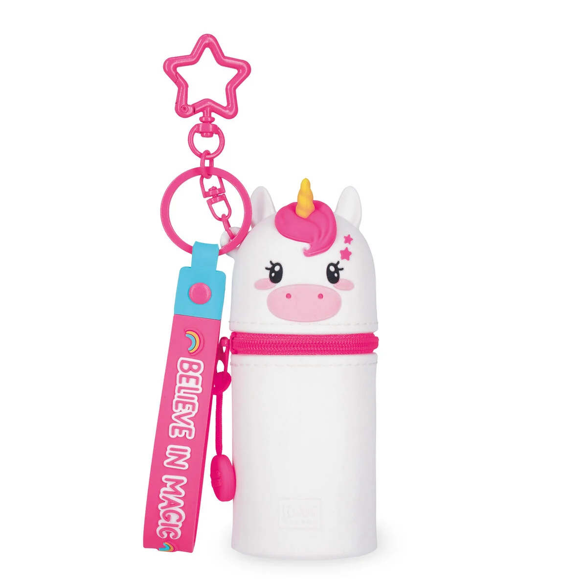 LEGAMI Portamonete con Portachiavi Unicorn – Mini Kawaii