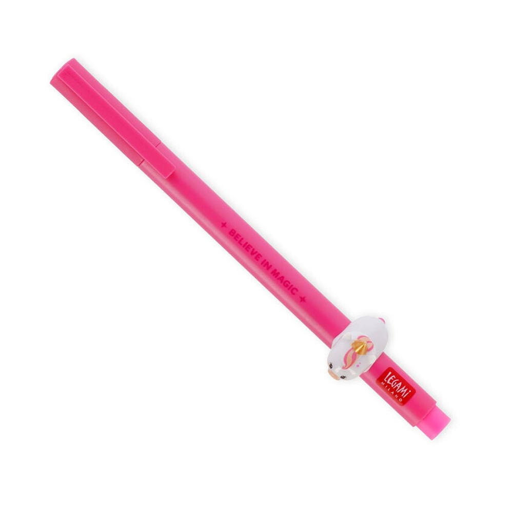 LEGAMI Penna Gel con Animaletto Decorativo Unicorno “Believe in Magic” – Lovely Friends