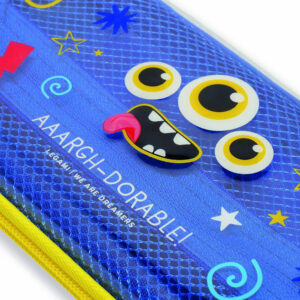 2-LEGAMI-Astuccio-Wonderwow-Monster-–-Organizzatore-a-2-Scomparti-con-Portapenne