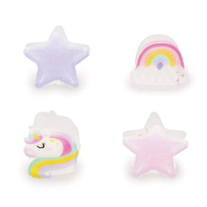2-LEGAMI-Clip-me-up!-Kitty-–-Set-di-4-Mini-Mollette-per-Capelli-a-tema-Unicorno