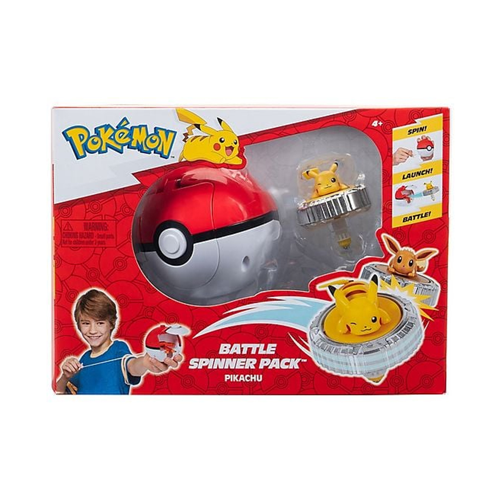 JAZWAREZ Pokemon Set da Gioco Ufficiale Battle Spinner – Pikachu