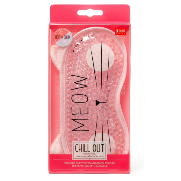 LEGAMI Maschera Gel per Occhi Effetto Caldo e Freddo tema Gatto