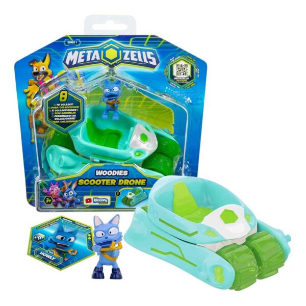 IMC TOYS Metazells Scooter Drone Azzurro + Personaggio Howly