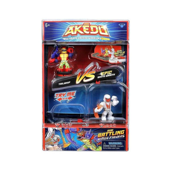 GIOCHI PREZIOSI Akedo: Ultimate Arcade Warriors Arena + 2 Personaggio Tailwhip vs White Wraith